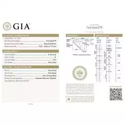 Ring Trilogy Wave 0,59ct GIA Certified Diamonds - Italian Size 12
