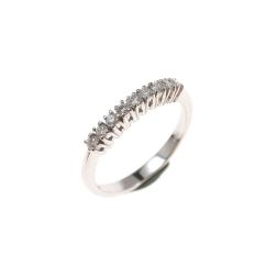 Veretta 9 Diamanti Oro Bianco - 2,70mm
