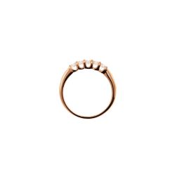 Veretta Suspended 5 Diamanti Oro Rosa -Larghezza 3.1mm