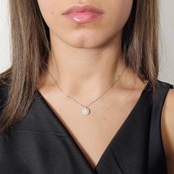Photo of worn Stardust Necklace Diamonds - Medium