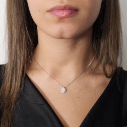 Collana Stardust Diamanti - Piccola foto indossata