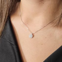 Collana Stardust Diamanti - Piccola foto indossata