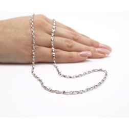 Traversino white gold necklace