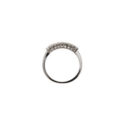 9 Diamonds White Gold Ring - 2.70mm