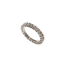 Platinum and 24 Diamond Veretta Eternity Ring