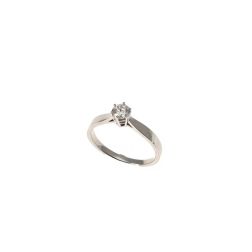 Solitario Band in Platino Diamante 0.29ct GIA