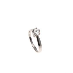 Solitario Band in Platino Diamante 0.47ct GIA