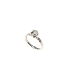Solitaire Band in Platinum Diamond 0.70ct GIA