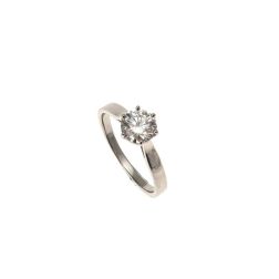 Solitario Band in Platino Diamante 0.93ct IGI