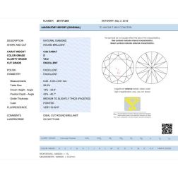 Solitaire Band in Platinum Diamond 0.93ct IGI