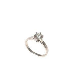 Solitario Band in Platino Diamante 0.93ct IGI
