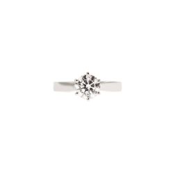 Solitario Band in Platino Diamante 0.93ct IGI
