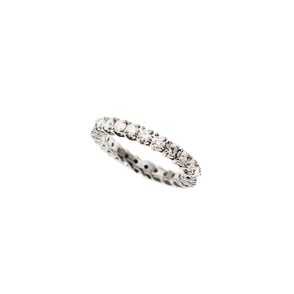 Platinum and 24 Diamond Veretta Eternity Ring