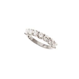 Veretta 7 Diamanti Suspended - Larghezza 3.60mm Oro Bianco