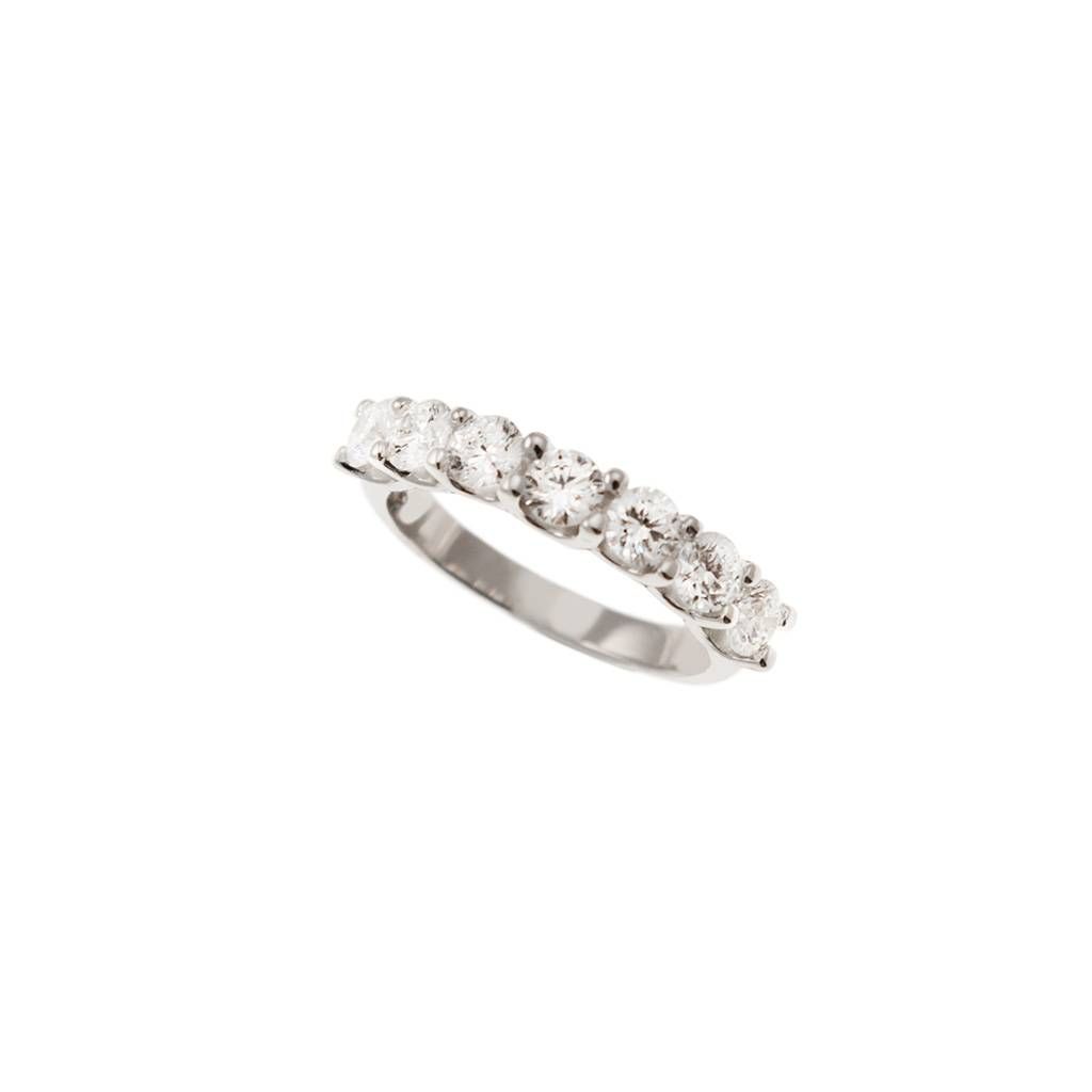 Veretta 7 Diamanti Suspended - Larghezza 3.60mm Oro Bianco