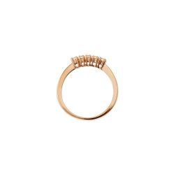 5 Diamonds Ring - Width 2.7mm - Rose Gold