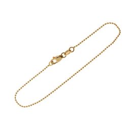 Bracciale palline oro giallo 18,50cm x 1,3mm chiusura moschettone