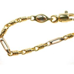 Bracciale Catena 3+1 molle e tubetto forato