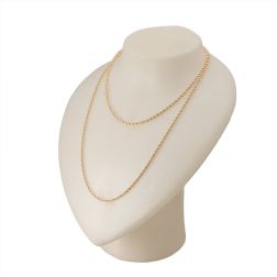 Collana Laccio Corda 90cm x 2.70mm Oro Giallo