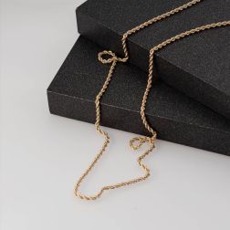 Rope Necklace Yellow Gold Lace 90cm x 2.70mm Yellow Gold