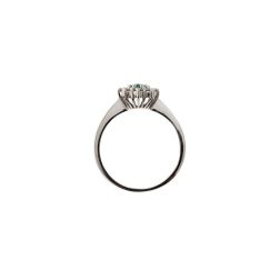 Anello Kate Smeraldo 6x4mm e 10 Diamanti