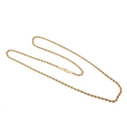 Collana Laccio Corda 80cm x 3.30mm Oro Giallo