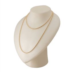Rope Necklace Yellow Gold Lace 90cm x 3.30mm Yellow Gold