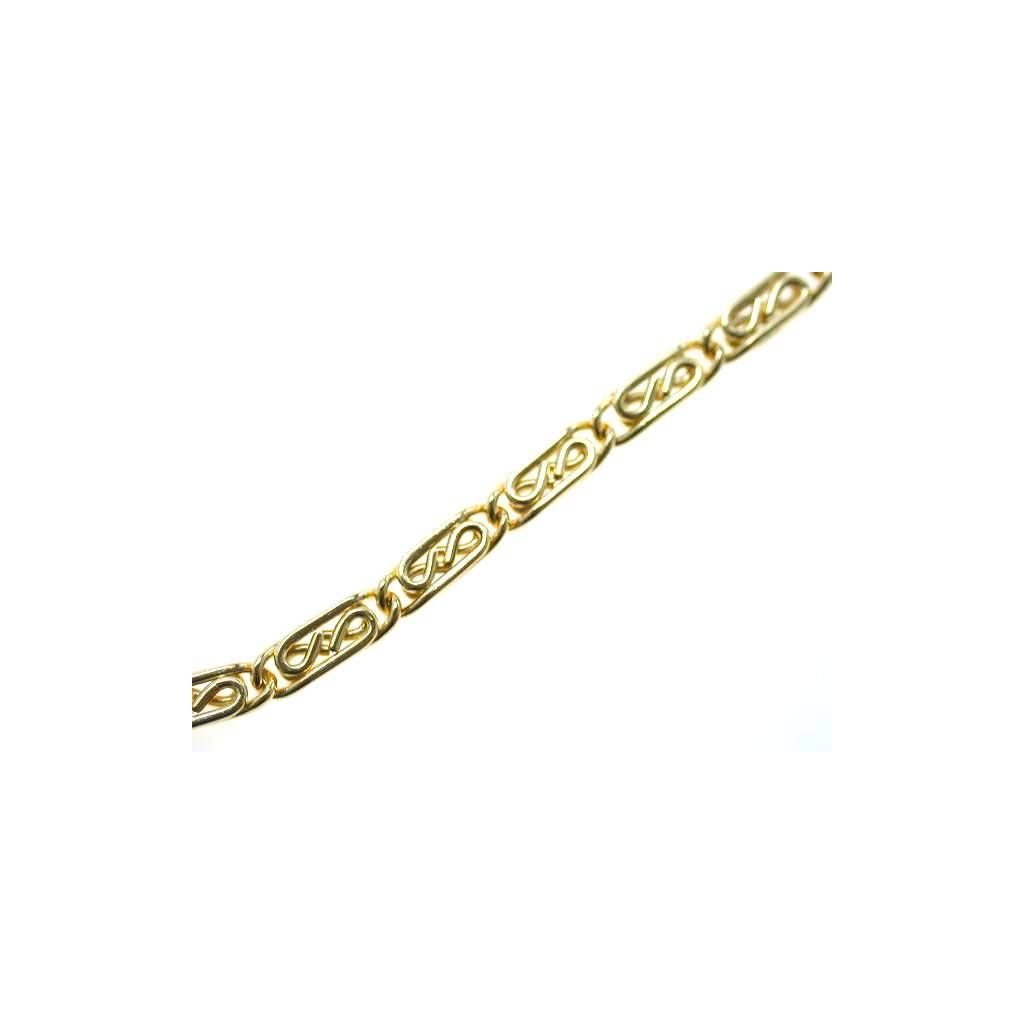 Necklace Laccio 80cm Curly Snail Chain Yellow Gold