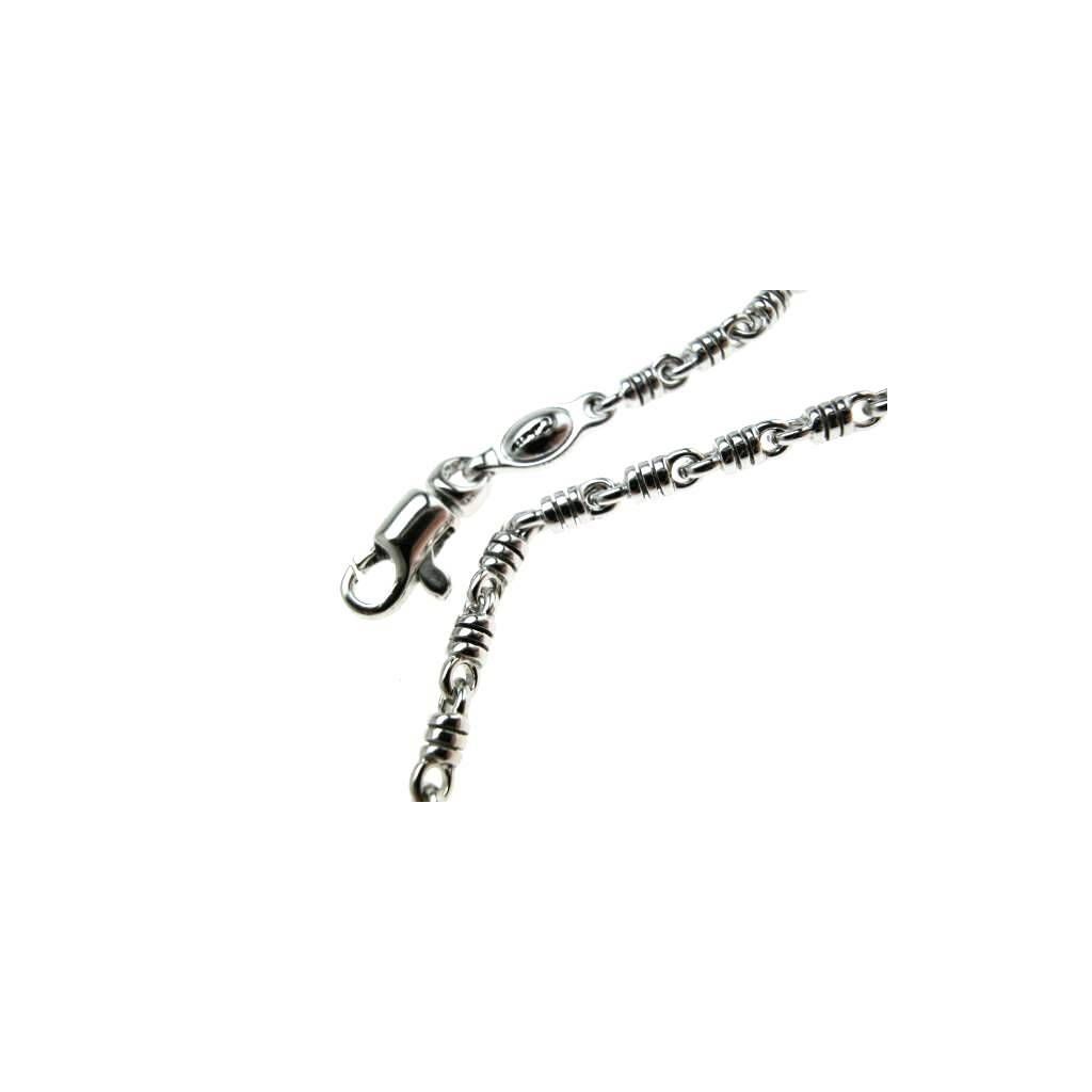 Collana 62cm Catena a molla in Oro Bianco