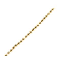 Bracciale Palline Oro Giallo 2mm chiusura occhiello a molla
