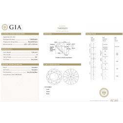 Solitaire "Blossom" 1.00ct GIA Diamond Platinum