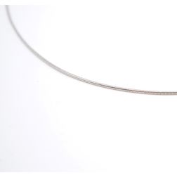 Cavigliera coda di topo oro bianco 0.95mm
