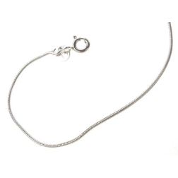 Cavigliera coda di topo oro bianco 0.95mm