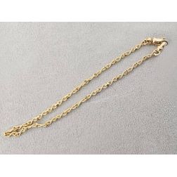 Cavigliera corda Infinito alternato in Oro Giallo