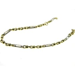 Bracciale Baby Catena 3+1 Sfere e tubetto forato
