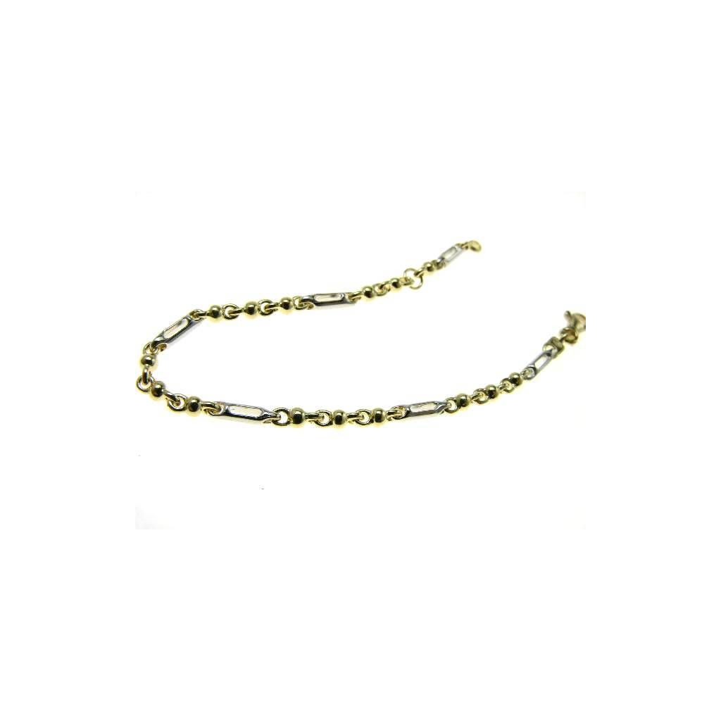 Bracciale Baby Catena 3+1 Sfere e tubetto forato