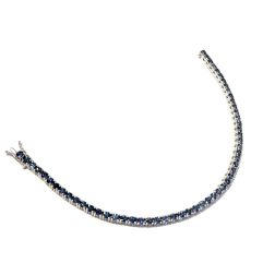 Tennis Bracelet DeepBlue Blue Sapphires 17cm x 2,5mm
