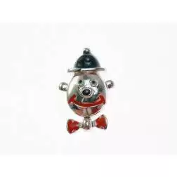 Clown "Orfeo" head Pendant with Red bow ties