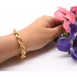Cavigliera/Bracciale corda x 7.70mm foto indossata