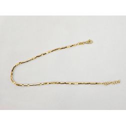 Bracciale/Cavigliera Tubetti ottagonali oro giallo.