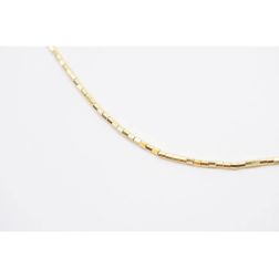 Bracciale/Cavigliera Tubetti ottagonali oro giallo.