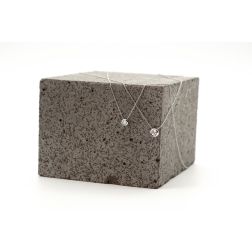 Collana Punto Luce Diamante Circle Castone da 5.50mm