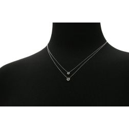 Collana Punto Luce Diamante Circle Castone da 5.50mm
