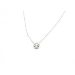 Light Point Necklace Diamond Circle Bezel 5.50mm