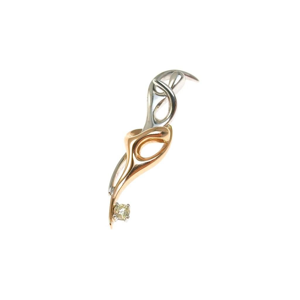 Ciondolo Abbraccio "Pleasure" con Diamante Giallo