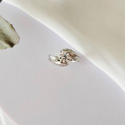 1.02ct "Louvre" Double Diamond Platinum Surrounded Solitaire Ring