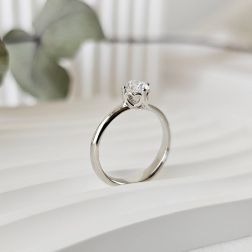 Solitaire "Love Panarea" GIA Diamond 0.70ct Platinum