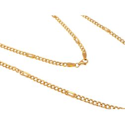 Collana Grumetta alternata con Pernice 50cm x 3.20mm