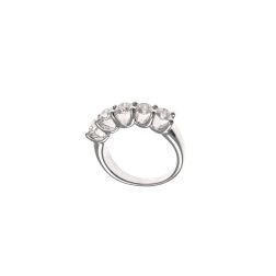 5 GIA Certificate Diamonds of 0.30ct Ring Suspended