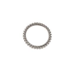 Platinum and 32 Diamonds 2.30mm Twist Eternity Ring - size 12